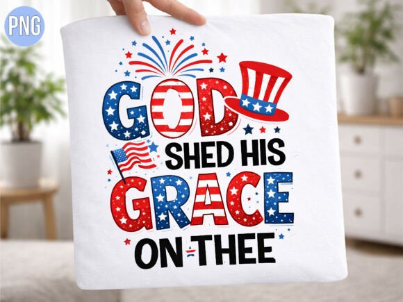 American God Shed His Grace on Thee PNG: Elevating Patriotic Design with High-Resolution Digital Assets