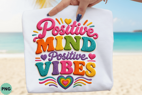 Elevate Your Print-on-Demand Store with the Positive Mind Positive Vibes T-shirt Design