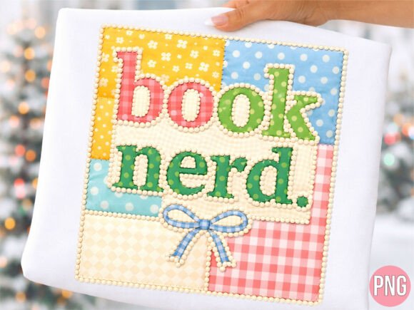 Elevating Creative Projects with the Patchwork Quilt Book Nerd Reading PNG: A Strategic Asset for Modern Designers