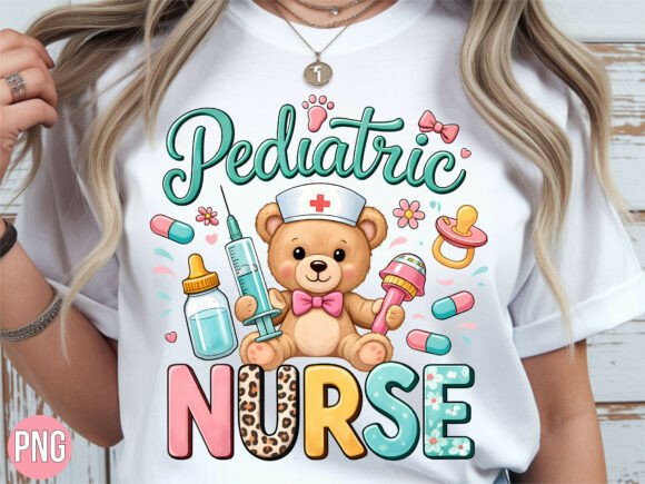 Enhancing Pediatric Nursing Designs with High-Quality Bear Peds Nursing PNG Assets