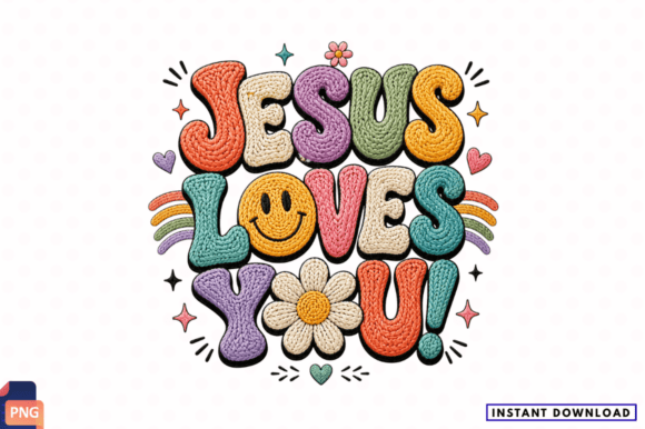 Evaluating the Jesus Loves You Inspirational Quote PNG for Sublimation Projects