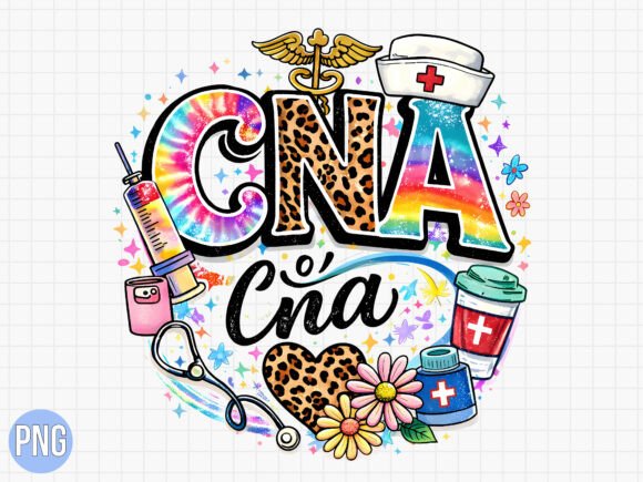 Evaluating the Nurse Life CNA Leopard Tie Dye PNG for Professional and Personal Projects