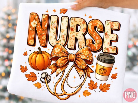 Fall Nurse Pumpkin Autumn Nursing PNG