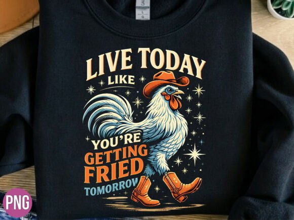 Funny Cowboy Rooster Live Today PNG Guide