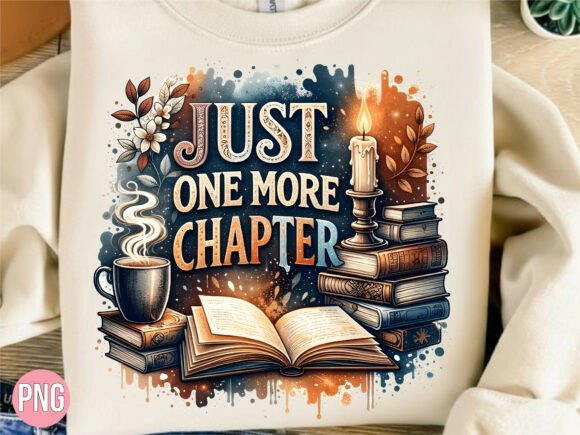 Just One More Chapter Aesthetic Book PNG