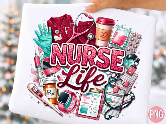 Maximizing Your Creative Output with the Nurse Life Medical Essentials Design PNG