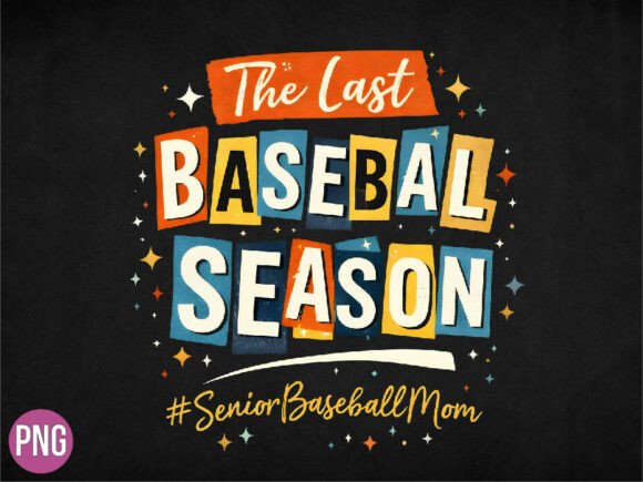 Senior Baseball Season PNG Design