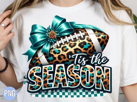Tis the Season Leopard Football Bow PNG: A Design Evaluation