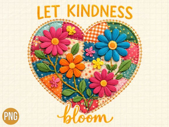 Unlocking Creative Potential: A Guide to Using the Let Kindness Bloom Floral Heart PNG